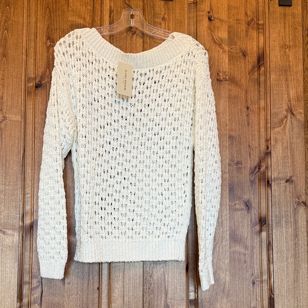 Ramy Brook Cream Knit Sweater
